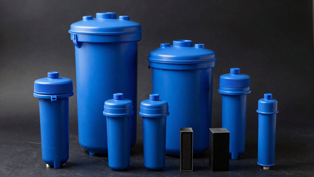 blue filter cartridge size specifications