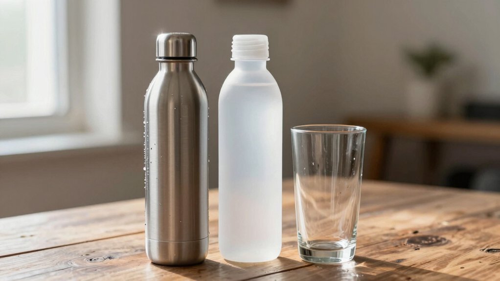 stainless steel plastic glass comparison