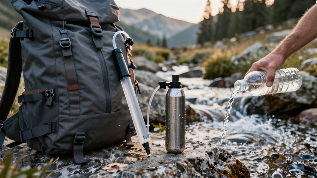 water filter vs purifier for hiking
