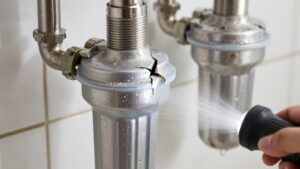 why is my water filter leaking