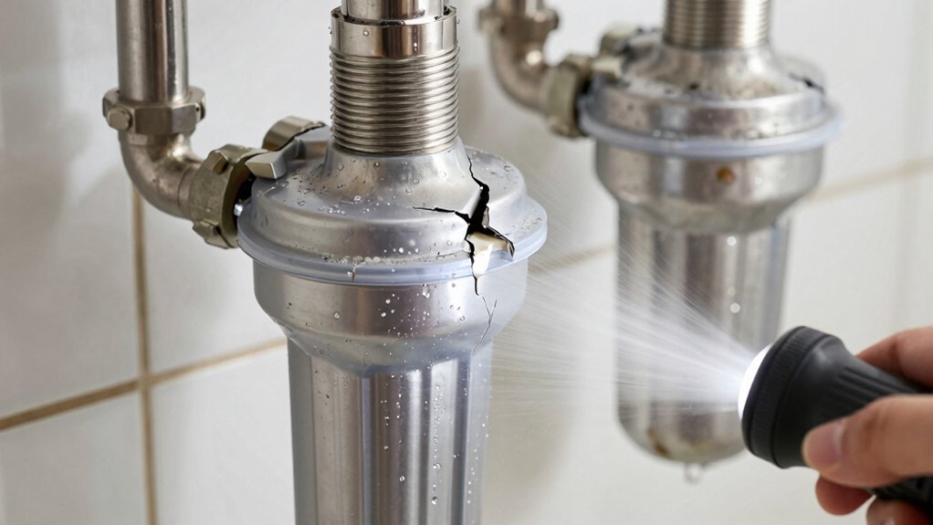 why is my water filter leaking